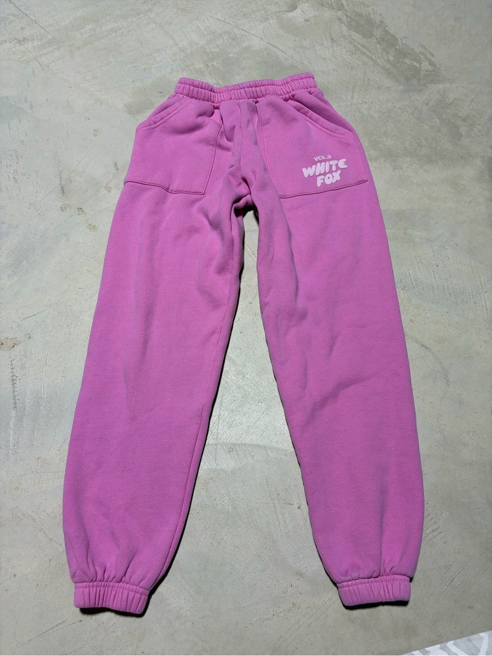 White fox boutique Pink Fleece Joggers vol 3 XXS